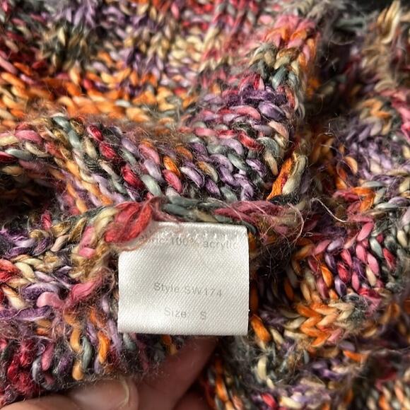 Elan Soft, Comfy, Multicolor Boho Knit Sweater - Picture 6 of 9
